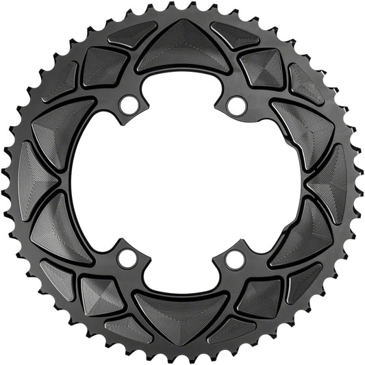 absoluteBLACK Premium Oval 110 BCD Road Outer Chainring for SRAM - 52t, 110 BCD
